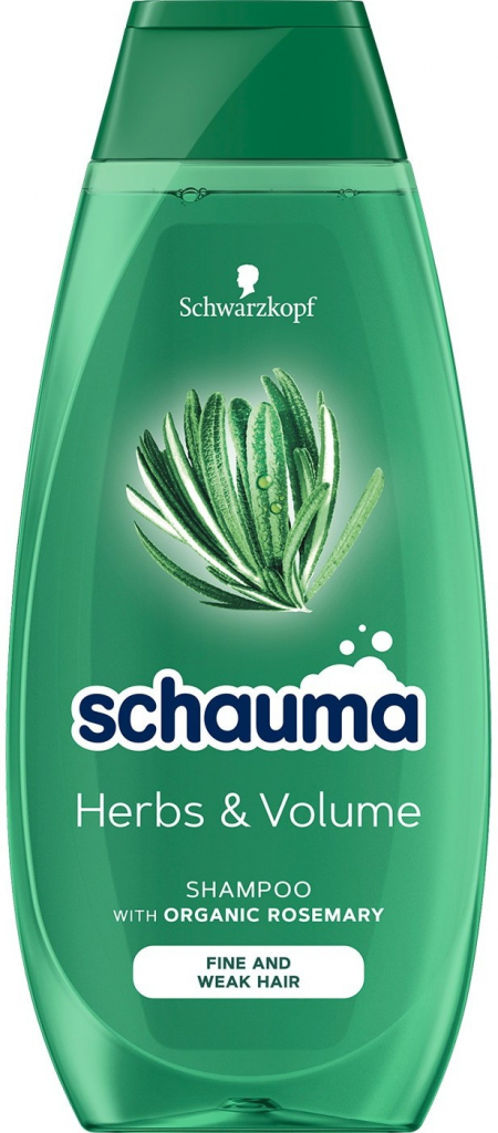 Schauma Herbs & Volume šampón pre jemné vlasy 400 ml