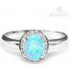 ADANITO EFR0000914 - Strieborný opálový prsteň so zirkónmi 56 mm