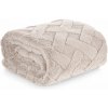 Eurofirany Deka CARO béžová bežová Mikroplyš 150x200 cm