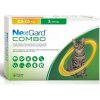 NexGard Combo roztok 3 x 0,9 ml na vonkajšiu aplikáciu na kožu pre mačky 2,5 - 7,5 kg