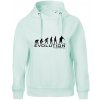 Evolúcia Floorball - Oversized mikina dámská Moon - kratšia + širšia - 2XL ( Frost )