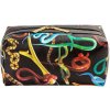 Seletti Kozmetická taška TOILETPAPER SNAKES 25,5 x 12 cm, čierna