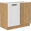 Tempo Kondela Spodná skrinka, biela/dub artisan, LULA 105 ND 1F BB