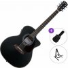Pasadena PGC-200E SET Black Elektroakustická gitara Jumbo