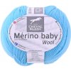 Pletacia priadza Mérino baby wool 013 modrá