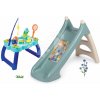 Set šmykľavka s vlhčením a rybársky stolík s udicou XS Slide Little Smoby dĺžka šmyku 90 cm