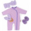 LullaBaby Dupačky pre bábiku fialové s doplnkami