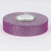 Stuha brokátová - 32,9m x 1,2 cm : strieborná/fialová