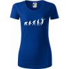 Evolúcia volejbal smeč - Dámske tričko z organickej bavlny Origin (GOTS) - S ( Kráľovská modrá )