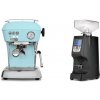 Ascaso Dream ONE, Kid Blue + Eureka Atom 60, black