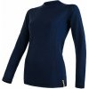 SENSOR MERINO DF dámske tričko dl. rukáv deep blue Veľkosť: L