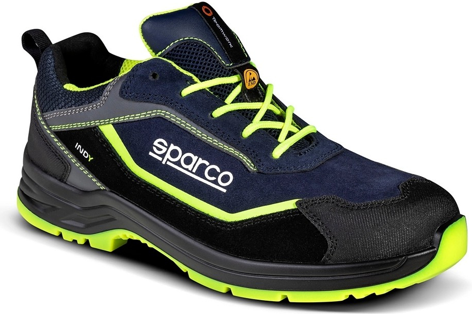 Sparco INDY BALTIMORA ESD S3S SR LG Bezpečnostná obuv Modrá-Žltá