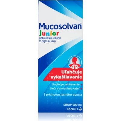 Mucosolvan Mucosolvan Junior 15mg/5ml sirup na kašeľ so silným zahlienením 100 ml