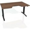 Pracovný stôl Motion Ergo, ZO, 2S, 160x70,5-120,5x90 cm, orech/čierna - 1 kus - 1 KS - základné - 60 mesiacov - elektrický polohovateľný - stôl - 90 cm - Hobis - Motion Ergo - 160 cm - 70,5 - 120,5 cm