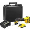 STANLEY SFMCE500D2K aku oscilačná brúska 18V/2*2Ah, 8000-12000 kmitov/min., kufrík