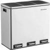 SONGMICS Odpadkový kôš LTB54NL na triedený odpad, 3 x 18 L, strieborný