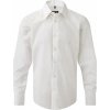 Russell Collection Pánska košeľa Oxford s dlhými rukávmi Farba: Biela, Veľkosť: S