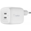 Belkin 45W Dual USB-C GaN PD Wall Charger with PPS - White WCH011vfWH