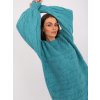 Tyrkysové pletené šaty -AT-SW-2367.76P-tyrkys ONE SIZE