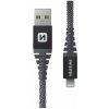 Swissten 71543010 dátový Lightning, 60W / 3A / 1x USB-A(M) / 1x Lightning(M), 1,5m, šedý