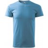 MALFINI Tričko Heavy New 137, krátký rukáv, unisex MAL-1371412 XS Modrá azurově