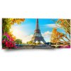 Sablio Obraz Paríž Eiffelova veža Flowers - 110x50 cm