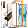 Spigen Glass tR AlignMaster 2 Pack FC Black iPhone 15 AGL06906