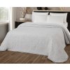 Prehoz na posteľ, Flakes, sivý 140 x 220 cm