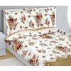 Bellatex bavlna obliečky 90/308 hnedá ruže 140x200 70x90