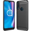 Púzdro CARBON CASE pre ALCATEL 1s (2020) - čierne
