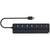 Connect IT Mighty Switch 2 USB-A hub 4xUSB-A 3.0 3xUSB-A 2.0 CHU-5410-BK