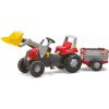 Šlapací traktor RT s prívesom a lyžicou Rolly Toys 811397