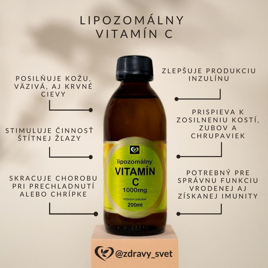 Zdravý svet Lipozomálny vitamín C 1000 mg 200 ml od 13,72 € - Heureka.sk