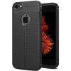 Focus Rubber leather kryt pre Apple iPhone 6/6S Farva: Čierna