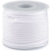 Padáková / odevná šnúra Ø2,5 mm - 25 m 1 biela