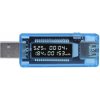 V-A meter a merač kapacity 4-20V/0-3A DC KWS-V20 - USB tester