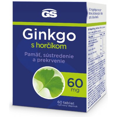 GS Ginkgo 60mg s hořčíkem 60 tabliet