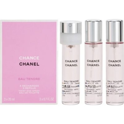 Chanel Chance Eau Tendre toaletná voda pre ženy 3x20 ml náplň