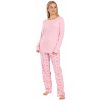 Dámske pyžamo Gina ružové (19143) L 120 dní na výmenu alebo vrátenie tovaru!