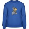 AWDis Mikina s Nápisom - Všetko, čo potrebujete, je láska a pes - Blu reale - XXL - Dámske