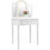 Bestent Toaletný stolík s LED zrkadlom Katherine White