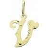 Zlatý prívesok písmeno 