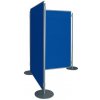 Zostava 2 textilných paravánov 150x100 cm, výška 150 cm modrá