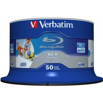 Verbatim BD-R 25GB 6x, 50ks