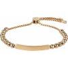 Troli pozlátený náramok s oceľovými korálkami KM-02 gold