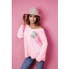 Fashionweek Dámsky mäkký ľahký voľný sveter lesklé vrecko NB10114 Farba: jasne ružová, Veľkosť: Universal