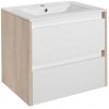 Základná skrinka Porto 60 s umývadlom dub sonoma-biela