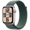 Apple Watch SE GPS + Cellular 44mm Starlight Aluminium Case with Lake Green Sport Loop MXGV3QCA