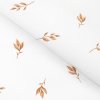Goldea bavlnené plátno - hnedé jesenné lístky 160 cm