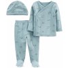 Carter's Set 3dielny tričko dl. rukáv polodupačky čiapka Blue Dino chlapec LBB